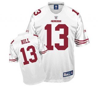 NFL 49ers Shaun Hill Replica White Jersey —