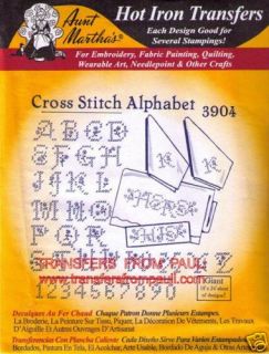 Cross Stitch Alphabet Aunt Marthas Embroidery Transfer
