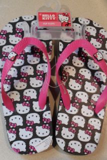 Childrens Hello Kitty Flip Flops Sandals 2 3 Choice