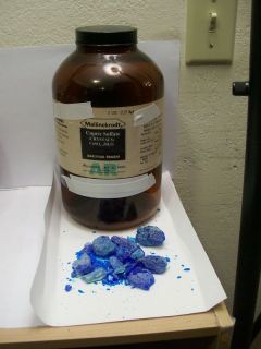 Copper II Sulfate Reagent ACS Crystals 500 GM