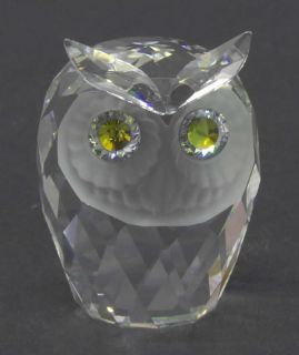 manufacturer swarovski crystal pattern figurine piece large owl size 2