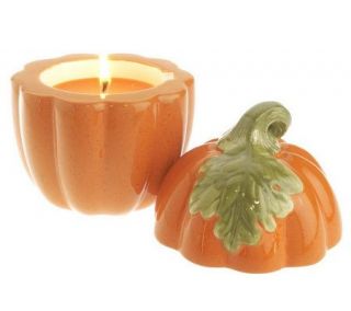 Slatkin & Co. Set of 2 5.5 oz. Pumpkin Figural Candles —