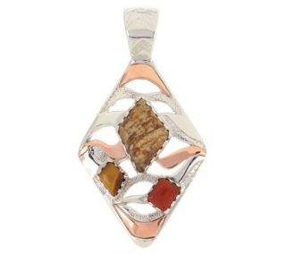 Carolyn Pollack Sterling New Mexico Pendant —