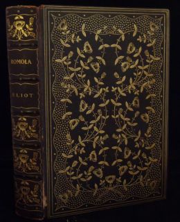 George Eliot Romola T Y Crowell Leather Gilt Illustrated Florence