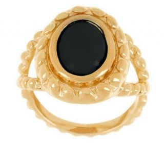 As IsEternaGo ld Bold Rope Ed ge Gemstone Rin g, 14K Gold —