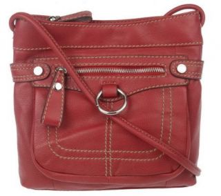 Tignanello Glove Leather Crossbody Bag w/ Ring Detail —