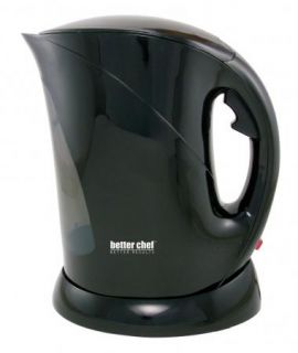 Better Chef 1.7L 7Cup Capacity Black Cordless Electric Kettle
