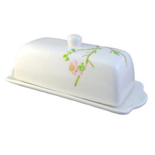 Corelle Cherry Blossom 2 PC Covered Butter Dish New