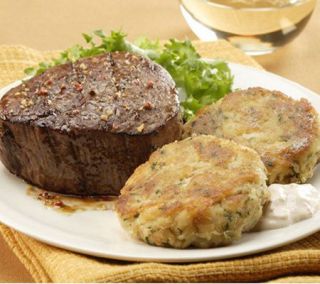 Kansas City Steak Co. 6 (6 oz) Filets and 6 (3 ) Crab Cakes   M104026