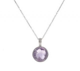 Gemstone & Diamond Accent SterlingPendant with Chain, Boxed   J264835