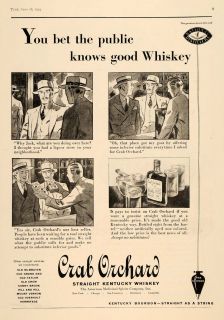  ad crab orchard kentucky whiskey bourbon alcohol original advertising