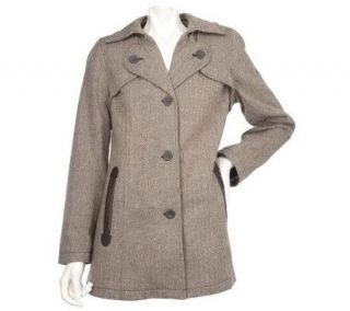 As Is Modernist by Guillaume Button Front Tweed Coat   A233033