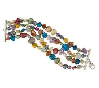 Honora Cultured Pearl Keshi Multi Row Small Bracelet   J157433