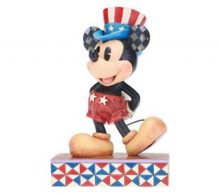 Jim Shore DisneyTradition Patriotic Mickey Mouse Figurine —