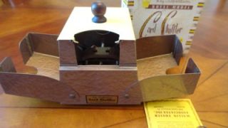 Vintage Ely Culbertson Card Shuffler in Original Box Excellent Cond