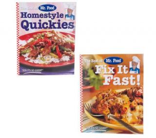 Mr. Food Homestyle Quickies & Fix it Fast Cookbook Set —