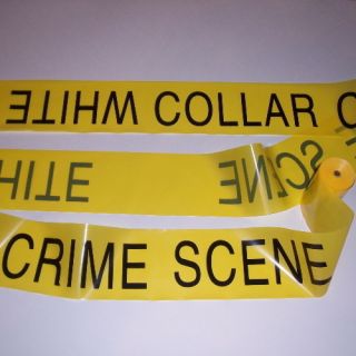 100 White Collar Crime Scene Funny Yellow Caution Barricade Tape