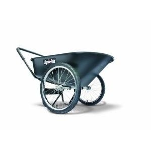 Agri Fab Poly Garden Lawn Black 6 CF Push Cart 45 02265 300 lb
