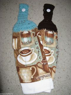  Mocha Latte Cappuccino Expresso Java Crochet Top Kitchen Towel