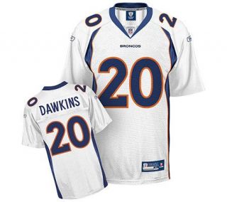 NFL Broncos Brian Dawkins Replica White Jersey   A180449