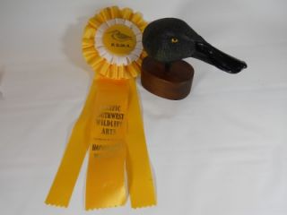  Duck Decoy Head by Jack Curran Lincoln NE 1982 for P s w A