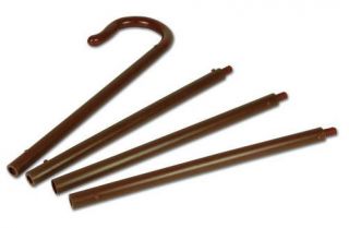 Brown Shepherds Crook  approx 68 inches assembled. Great Costume