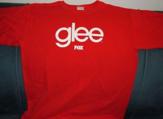  TV SERIES RARE OFFICIAL PROMO T SHIRT LARGE LEA MICHELLE CORY MONTEITH
