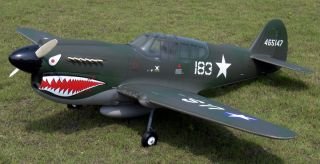 Giant Scale Curtiss P 40 Warhawk Plans and Templates