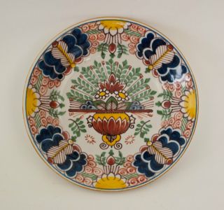Tichelaar Makkum   Polychrome Delft   Small Wall Plate / Bowl