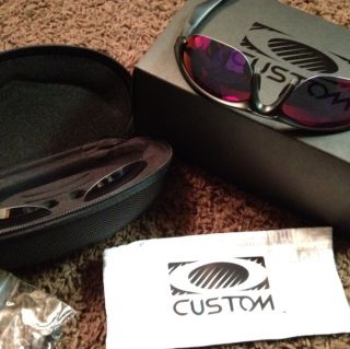 Custom Oakley Half Jacket SML Sunglasses Extra Lenses Hard Soft Cases