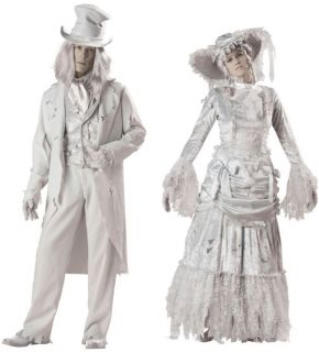 Couples Halloween Costume Ghostly Gent and Lady Elite Collection Pair