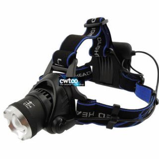 CREE XM L XML T6 LED Headlamp Headlight 1200Lum Zoomable Zoom IN OUT