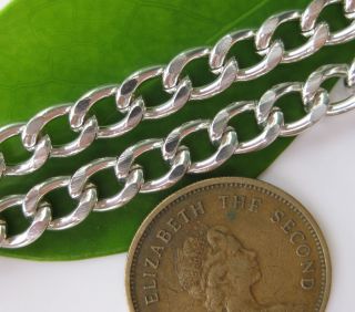 wholesale Silver Pl/ Aluminum Curb Link Chain, Finding ac017