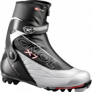 Rossignol x7 Skate Cross Country Ski Boots Black Silver