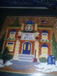 Mill Hill Cross Stitched Buttons & Beads Kit Christmas Village Post