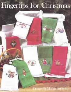 Christmas Cross Stitch Pattern Bath Towels Bread Cloths Rocking Horse