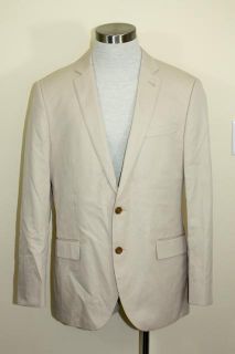 JCrew Ludlow 2 Button Suit Jacket Center Vent Chino Mens $248 Stone