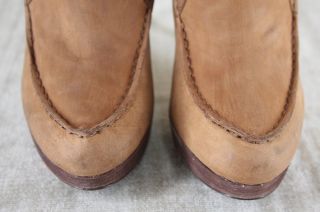 Michael Kors Creston Leather Platform Ankle Short Boot Size 8 $395