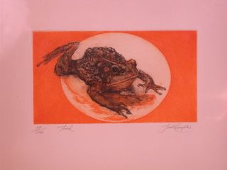Toad 59 100 Jack Coughlin Etching Signed Limited