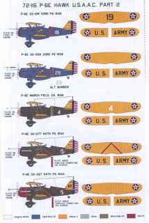  decal set curtiss p 6e hawk part 2 company starfighter decals scale 1