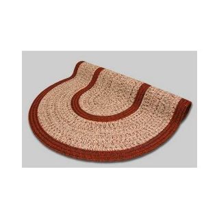 Thorndike Mills Town Crier™ Braided Throw Rugs Red Heather Red