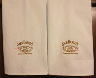  Whiskey Jack Daniels   2 EMBROIDERED BATH OR KITCHEN TOWELS by Susan