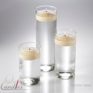 Glass Cylinder Vases 3 Floating Candle 3 Weddings