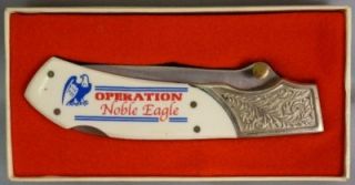  Noble Eagle, Single Blade Folding Pocket Knife, Frost Cutlery