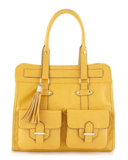 Handbags by Romeo Juliet Couture Avery Tassel Tote Yellow