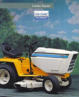 Cub Cadet Garden Tractor Attachments Sales Brochure