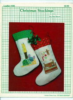 Graph Menagerie Christmas Stocking Cross Stitch Leaflet