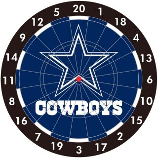 NFL Dallas COWBOYS Logo Bristle Dart Board NEW