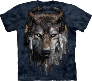  Wolf "DJ Fen" Adult T Shirt by The Mountain