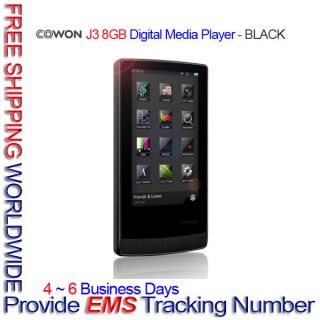 COWON J3 8GB Digital Media Player Black